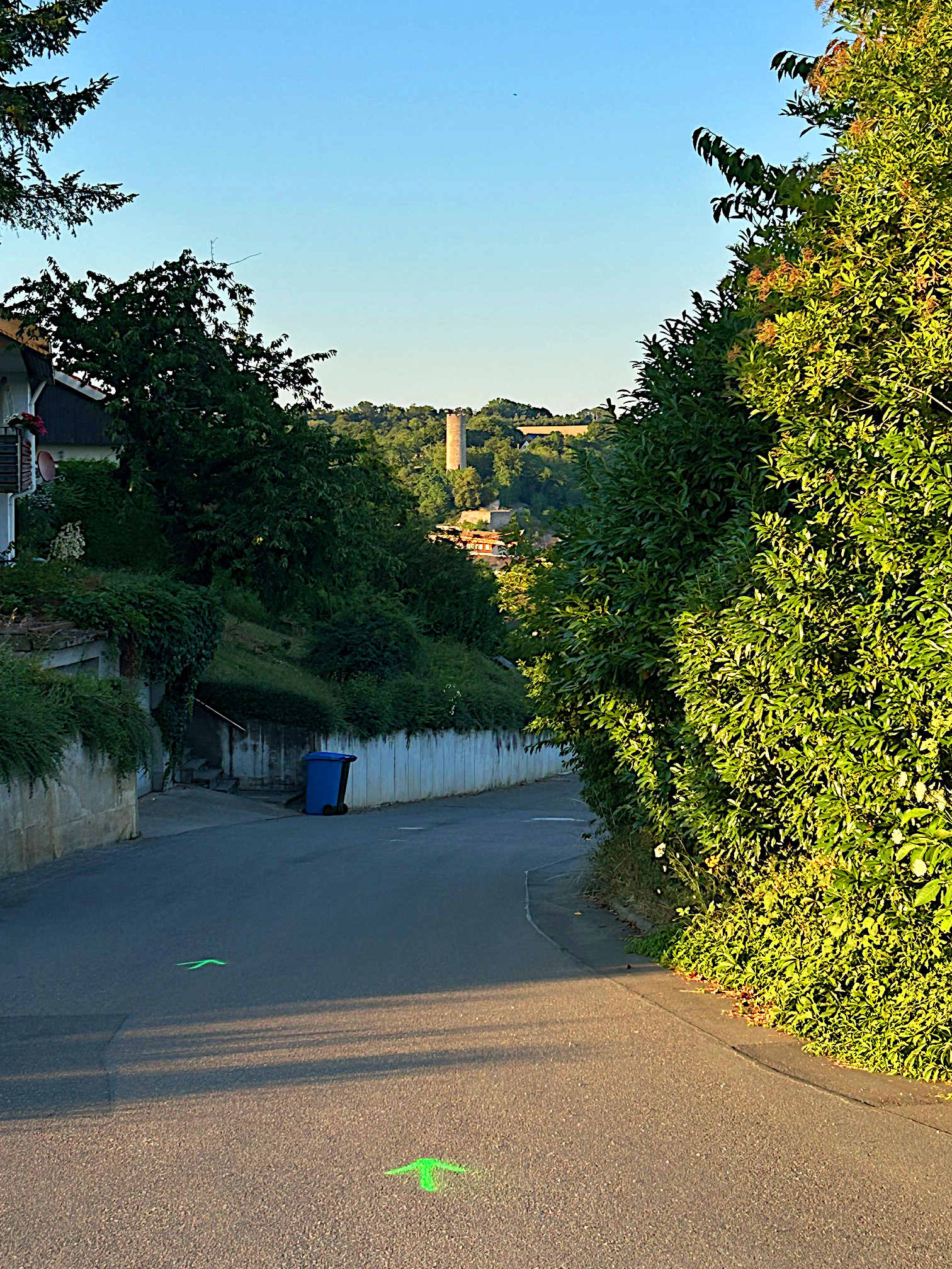 Gänslauf Ortseingang bei km 8,5 Gänslauf Ortseingang bei km 8,5